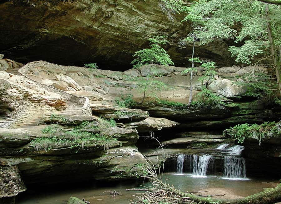 Old Man's Cave in the Hocking Hills of Ohio. Photo by Jaknouse / Wikimedia