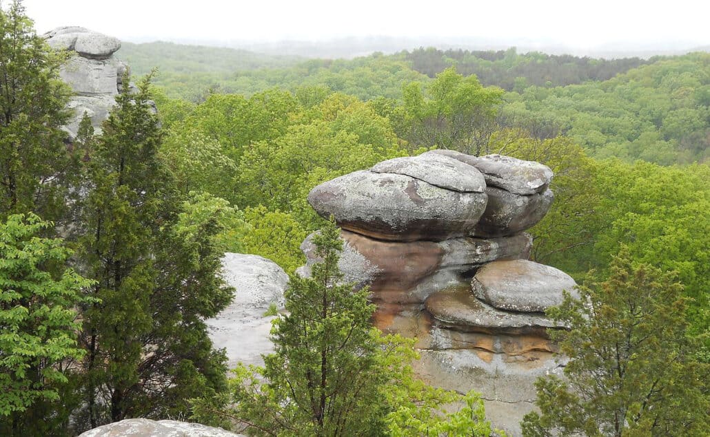 Garden of the Gods in Shawnee National Forest. Photo by Djngsf / Wikimedia.