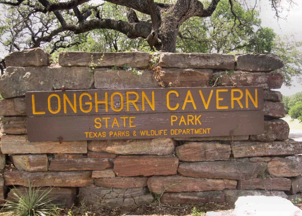 Longhorn Cavern State Park entrance. Photo by By Billy Hathorn