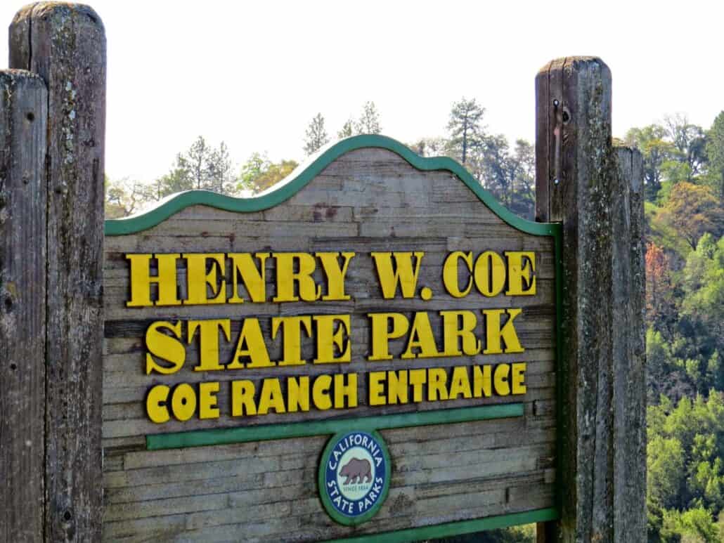 Henry W. Coe State Park Sign. Photo by Angela Minor.